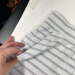 Cato Gray White Terrycloth Striped Lounge Pull On Stretch Shorts Plus Size 22/24 Photo 2