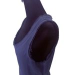 SAGA Made in Italy Ruffle Hem Midi Maxi Linen Dress Blue Size S/M Quiet Luxury Photo 6