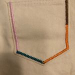 Cider  new cream wide leg embroidered jeans festival concert fall size‎ small NWT Photo 9