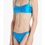 Solid & Striped  Elsa Metallic Moroccan Blue Bikini, M Photo 1