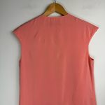 Magaschoni 100% Silk Peach Pink Shift Dress Sz 6 Colorblock Photo 12