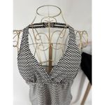 Speedo  Women's Black White Print 2 Piece Tankini Halter Size 14 Swimsuit Photo 6