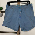 Santiki Blue Shorts Jewel Drawstring Shorts‎ Size Large Photo 0