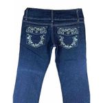 Crest Jeans Women's Size 5/6 Flare Embroidered Back Pockets Low Rise Denim Blue Photo 4