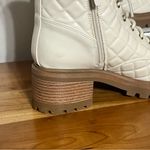 Sam & Libby  Women's Otis Quilted Heeled Ankle Boot In Soft Eggshell Size 9 Photo 2