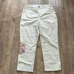 Style & Co NWT  Floral Flower Patch Mid Rise Straight Leg Mom Jeans Sz 12 Photo 1