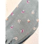 Skylar + Madison NWT Skaylar Madison Puff Sleeve Floral Wrap Mini Dress Green Women's Size Small Photo 2