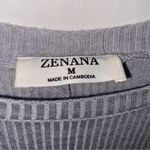 Zenana Outfitters Gray Long Sleeve Top Women’s Medium Photo 2