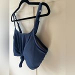 Cacique Lane Bryant Women’s‎ Swim Bikini Top Knot Ribbed Blue Size 18 Photo 5