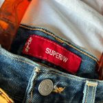 Handmade  Levi Denim Tote Bag with Design and Handle Photo 3