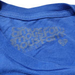 Famous Stars & Straps Top Size Small Women's Baby Tee Graphic Print T-Shirt Blue Photo 5