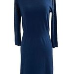 Loft Women Size XS Knit Sweater Dress Blue Rhinestones Stretch 15-141 Photo 0