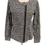 CAbi  Size Medium Stretch Front Zip Jacket Career Casual Contemporary Workwear Photo 0