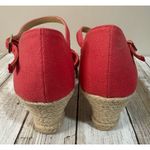Talbots  Papaya Fruit Lyndsay Espadrille Criss Cross Sandal Size 8M Photo 5
