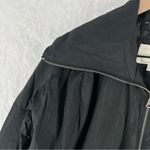 Lucky Brand  Missy Black‎ Windbreaker Jacket Drawcord Waist Packable Hood Size M Photo 3