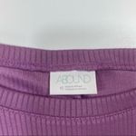 Abound  Lilac Cropped Rib Knit Shirt long sleeve top Photo 1
