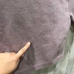 Everlane  The Seamless Tee Crop Top| Purple Dusty Lavender Size M/L Photo 4