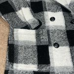 Xirena Cole Laurel Blanket Fleece Double Breasted Coat Black Ash Plaid XS Photo 6