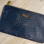 Cle de peau beaute navy snakeskin makeup bag Blue Photo 3