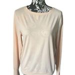Zyia  Active Long sleeve shirt top athletic open back peach color stretchy medium Photo 0