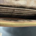 Anthropologie  Rose Gold Wallet with Geometric Flap Photo 3