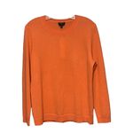Talbots Cashmere Festive Coral Luxuriously Soft CrewNeck Preppy PullOver Sweater Photo 0