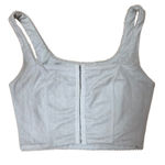 Princess Polly Lace Overlay Corset Top Cropped White Size Small / 4 Photo 0