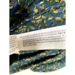 ZARA  Long Sleeve Paisley Print Babydoll Puff Sleeve Mini Dress Lined XS Green Photo 10