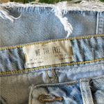 We The Free distressed button fly denim mini skirt size 27 100% cotton Photo 2