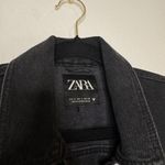 ZARA  Black Denim Jacket Photo 4