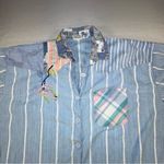 Vintage Patchwork Dress Made In Pakistan Chandni Cotton, One Size Fits All Blue Photo 10