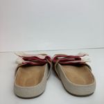 Soludos Red Woven Leather Pool Slide Photo 2