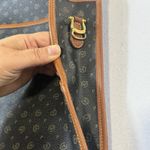 Vintage Pollini Monogram Leather Stylish Designer Satchel Briefcase‎ Bag Italian Photo 6