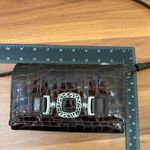 Brighton Chocolate Brown Embossed Croc Patent Leather Crossbody Purse Wallet Photo 7