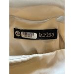 Krisa Ivory Cream High Neck Keyhole Cut Out Front Tie Waist Blouse Size XS Photo 7