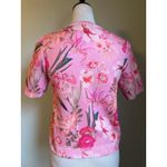 ZARA Pink Floral Button Up Top whimsi Y2K boho fairy coquette ballet Victorian S Photo 3
