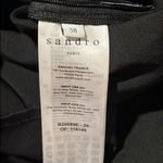 Sandro  Paris Ronald CutOut Gathered Twill Linen Blend Mini Dress In Black, 38/M Photo 3