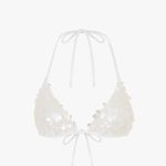 NEW Oceanus Sienna Sequin Embroidery Bikini White Size M Photo 1