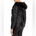 Dawn Levy NWT   Hooded Shearling Panel Coat Photo 3