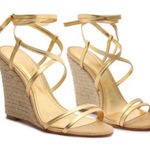 Schutz Women’s Deonne Wedge Ankle Wrap Sandals Photo 0
