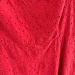 Old Navy  Red Embroidered Eyelet Dress Size XL with pockets Photo 1