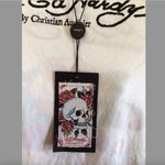 Ed Hardy  Eternal Love White Fitted Size Small Shirt New With Tags Style F722111 Photo 3