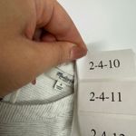 Madewell Dress Women Size 4 Grey White Striped Cotton Sleeveless Pleated Pockets Photo 2