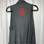 Hollister Cozy Baby Gray Sweater Shawl Vest Fringe M L Boho Pockets Rabbit Hair Photo 5