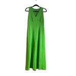 60s Vintage Handmade Lime Green Wide Leg Flare Jumpsuit Medium Photo 1
