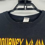 Gildan JOURNEY DEF LEPPPARD Band T-Shirt Sz Large Black Concert Tour Graphic Flag Photo 1
