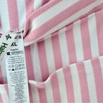 Halara  Pink and White Striped Wide Leg Jumpsuit Photo 4