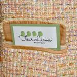 1970s Alouette Vintage Tweed Blazer Jacket Peach Pink Tweed Rainbow Small 4 Photo 6