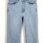 Letter To Juliet Womens Sicily Scissor Cut Jeans Cropped Flare Mid Rise Size 24 Blue Photo 7