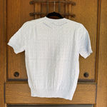 Lacoste  Light Blue  Cable Knit Top Size L Photo 2